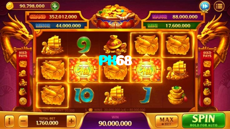 PK68 casino presented on mobile device in Pakistan with slots and live games